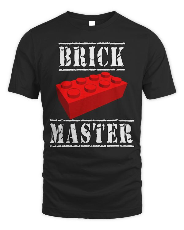 Brick Master  Funny Plastic Toy Brick Building T-Shirt