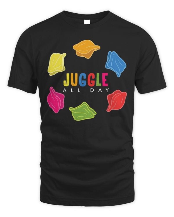 Colorful Juggling Dance Scarfs Juggler T-Shirt