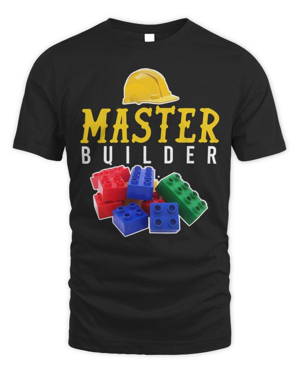 Cool Master Builder Building Blocks Bricks Toy T-Shirt Copy