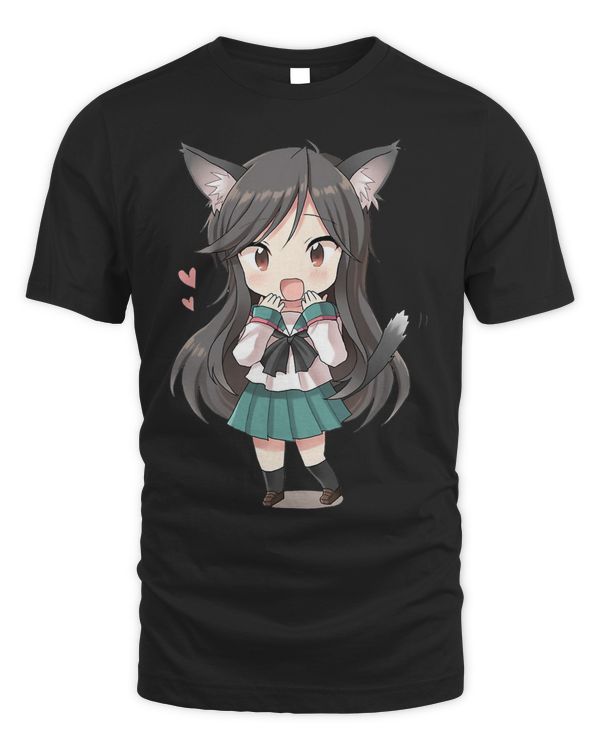 Chibi Catgirl Maid Catgirl Anime Costume Cat Girl Cosplay T-Shirt
