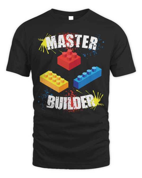 Cool Master Builder Funny Building Blocks Men Women Toys T-Shirt