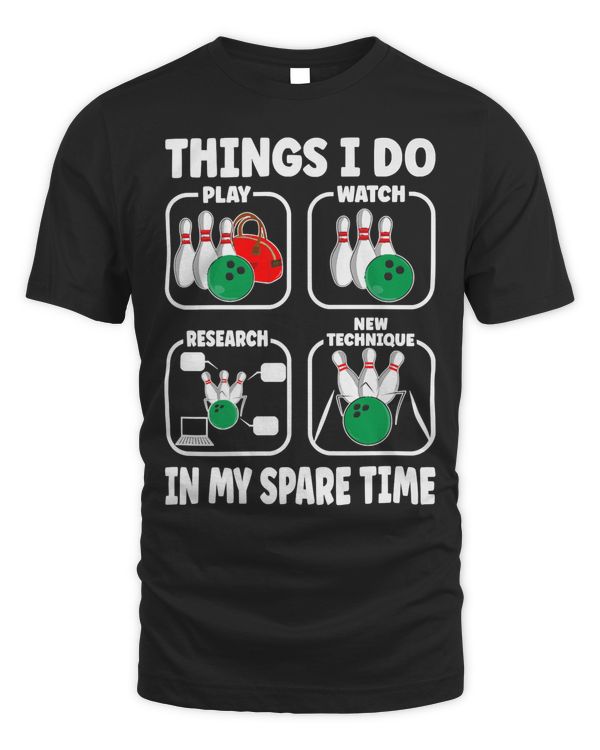 Things I Do In My Spare Time Bowling Shirt Premium Essential T-Shirt