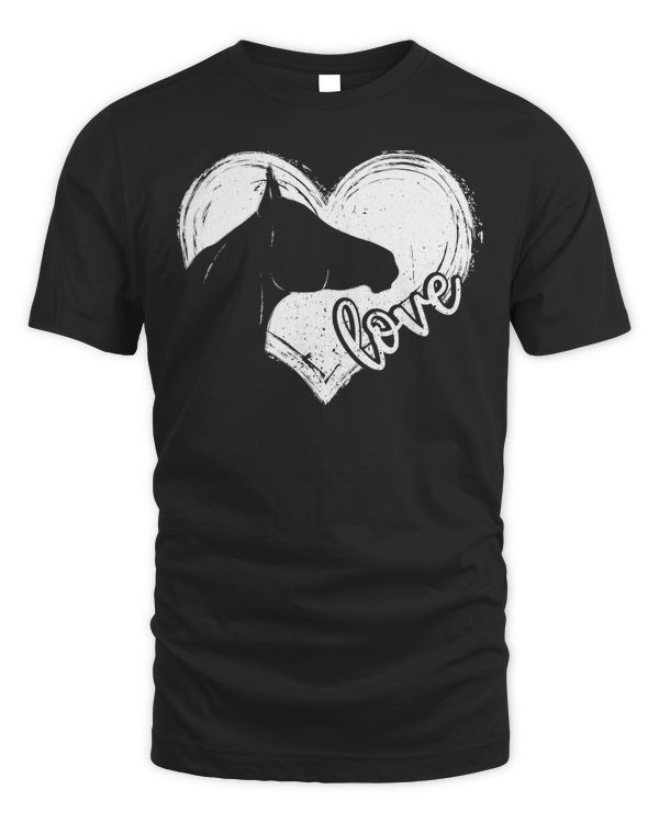 Cute Horse Equestrian Horse Girls Boys Riding Horseback Kids T-Shirt