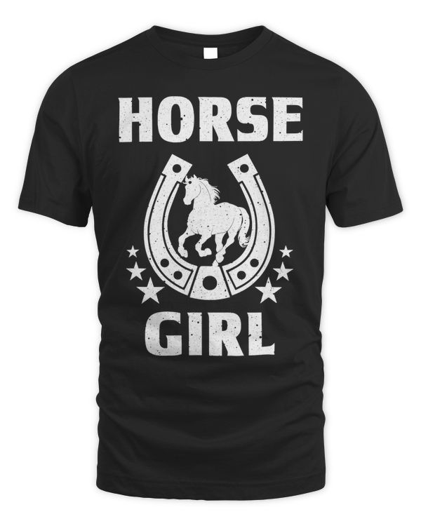 Funny Horse Gift For Teen Girls Kids Cool Equestrian Rider T-Shirt