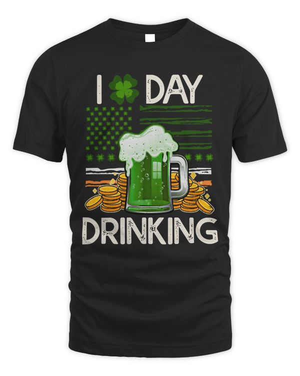 Shamrock Beer I Love Day Drinking St Patrick’s Day  Premium T-Shirt