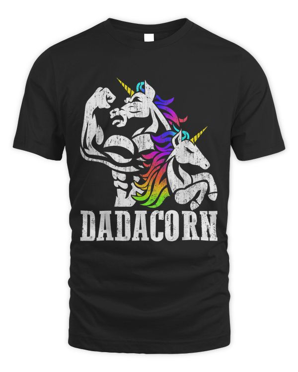Dadacorn Fathers Day Gift for Dad of Unicorn Daughter T-Shirt