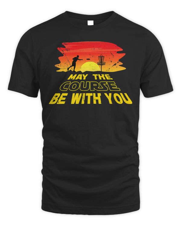 Disc Golf Frisbee Golf May the Course Be With You Men Women Premium T-Shirt