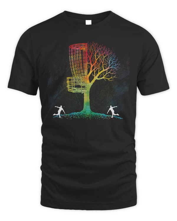 Disc Golf Shirt Basket Tree Frisbee Golf Colorful T-Shirt