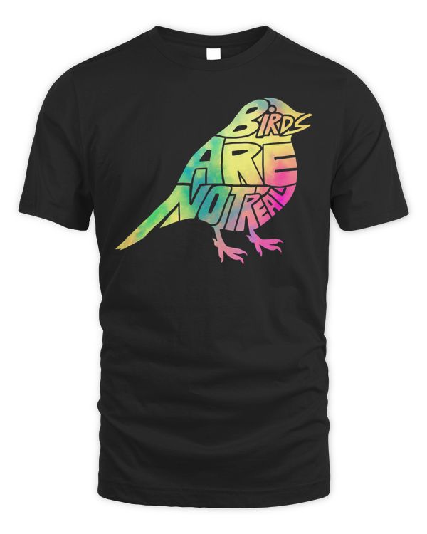 Birds Are Not Real Colorful T-Shirt
