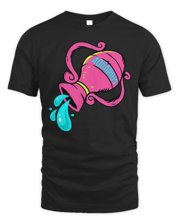 Aquarius Girl Zodiac Sign January February Horoscope T-Shirt