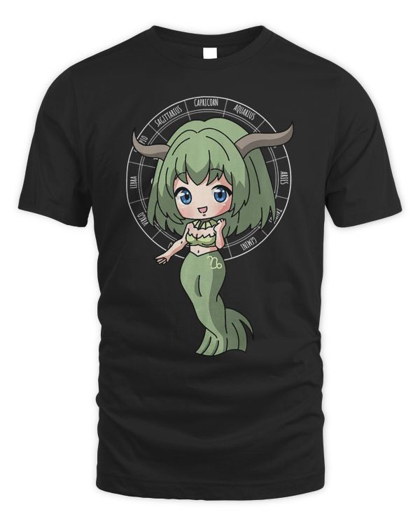 Capricorn Horoscope - December January Birthday Anime Zodiac Premium T-Shirt
