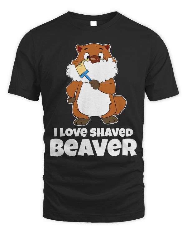 Funny I Love Shaved Beaver Raccoon Razor T-Shirt