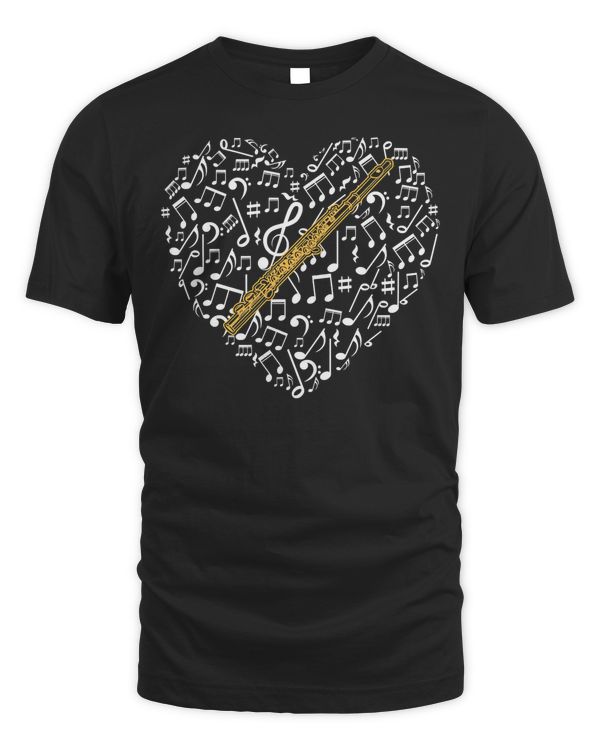 Flute Music Note Flute Player Flutist T-Shirt