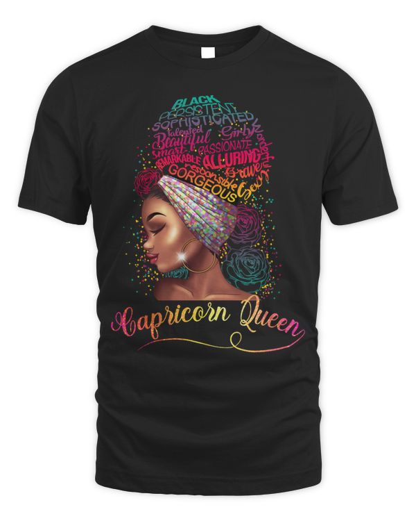 Capricorn Queen Afro Women January December Melanin Birthday Pullover Hoodie