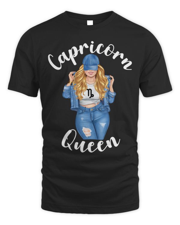 Capricorn Queen Blonde Haired January December Girl Pullover Hoodie