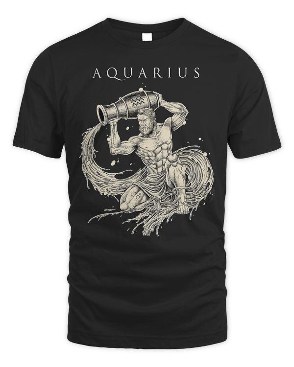 Aquarius T-shirt Birthday January-February