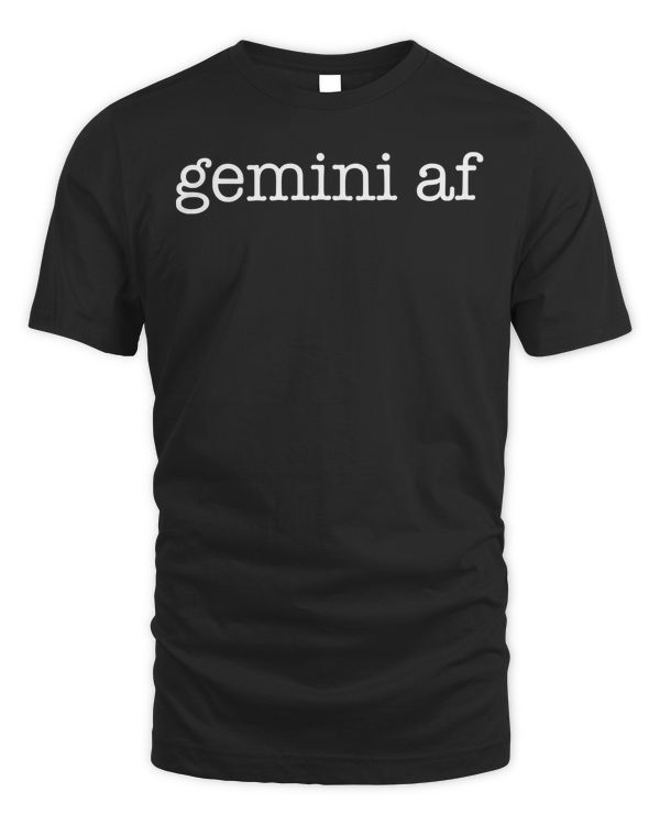 Gemini AF June Birthday Zodiac Pride Astrology T-Shirt