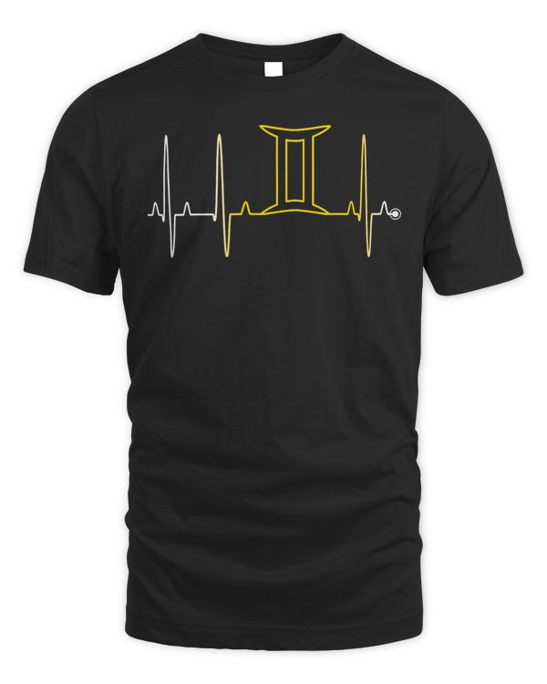 Gemini Astrology May & June Birthday Nurse Heartbeat ECG EKG Pullover Hoodie