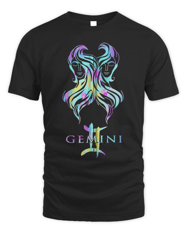 Gemini Born May June Birthday Zodiac Astrology Colorful Zip Hoodie