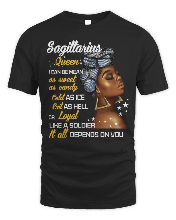 Birthday Gift Sagittarius Queen November or December Women T-Shirt