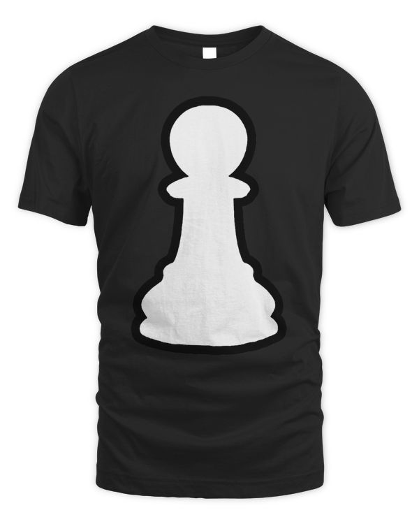 chess costumes white pawn halloween costume t-shirt