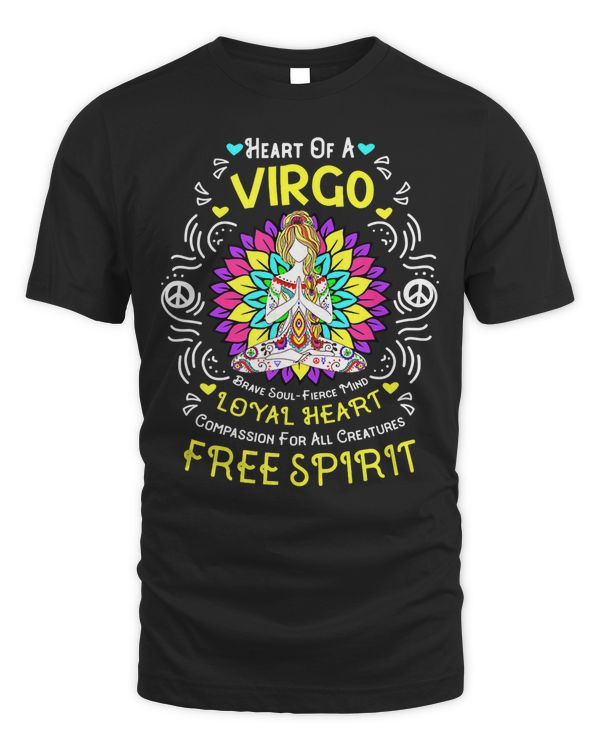 Heart Of A Virgo Zodiac September Birthday Tank Top