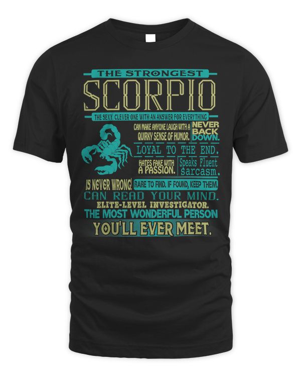November Birthday Gifts - Born In November Scorpio T-Shirt