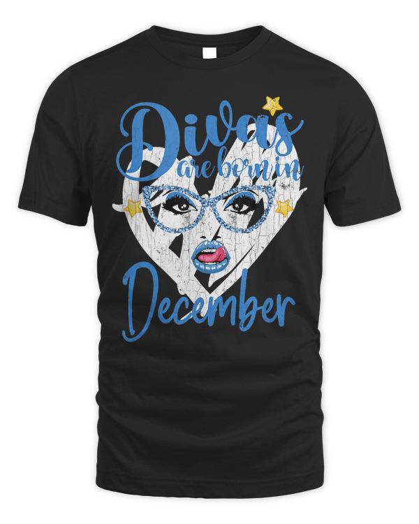 Divas Are Born In December Sagittarius Funny Zodiac Sign Tank Top