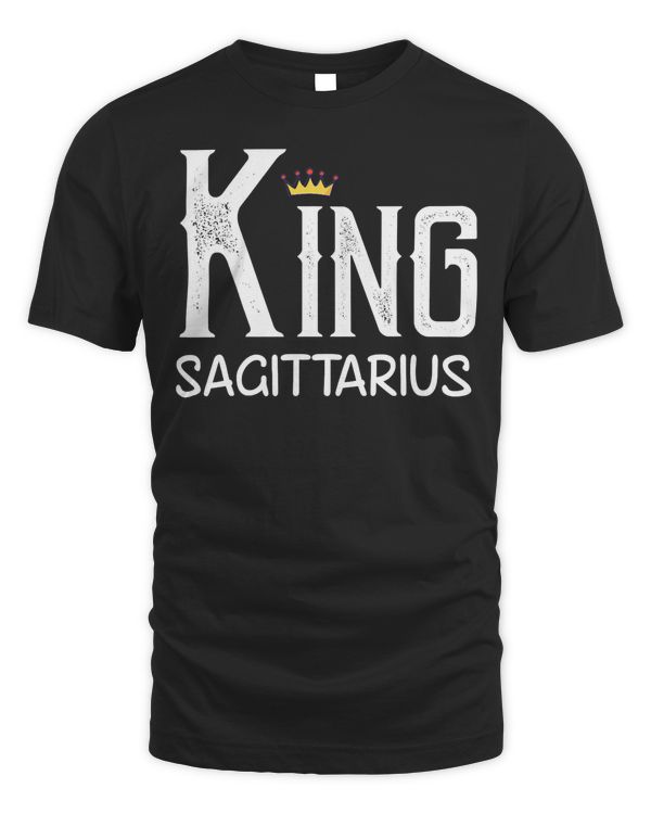 King Sagittarius Tee November December Birthday T-Shirt