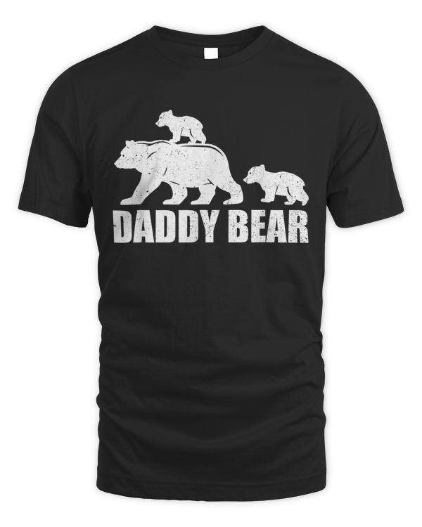 Daddy Bear 2 Cubs Shirt Daddy Bear Twin TShirt Dad 2 Kids T-Shirt