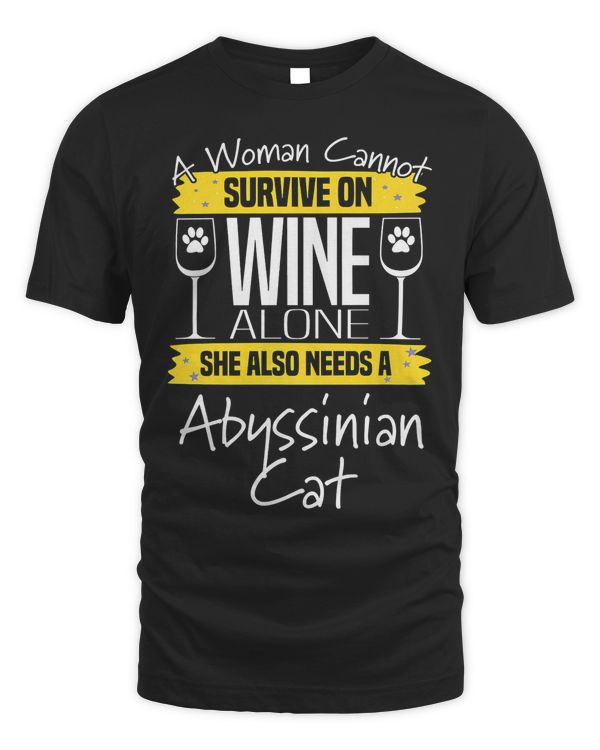 Abyssinian Cat Mom Cat Lover Gift Funny Saying Quote Premium T-Shirt