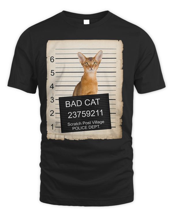Abyssinian Cat mug shot bad Cat Tank Top