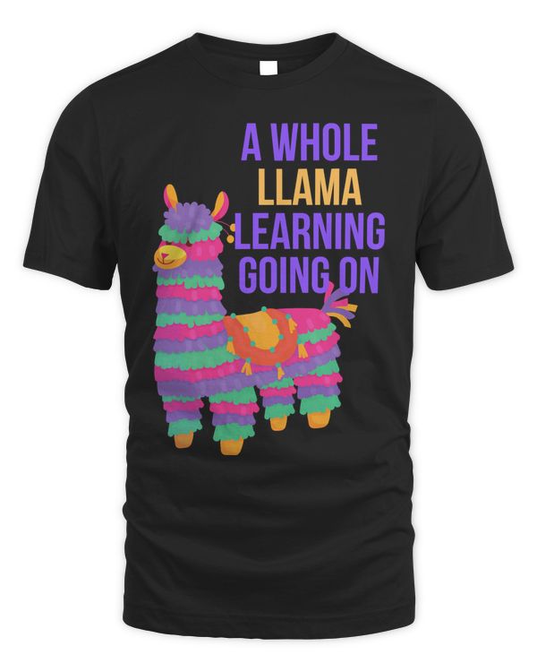 A Whole Llama Learning Going On Funny Teachers Saying Classic T-Shirt
