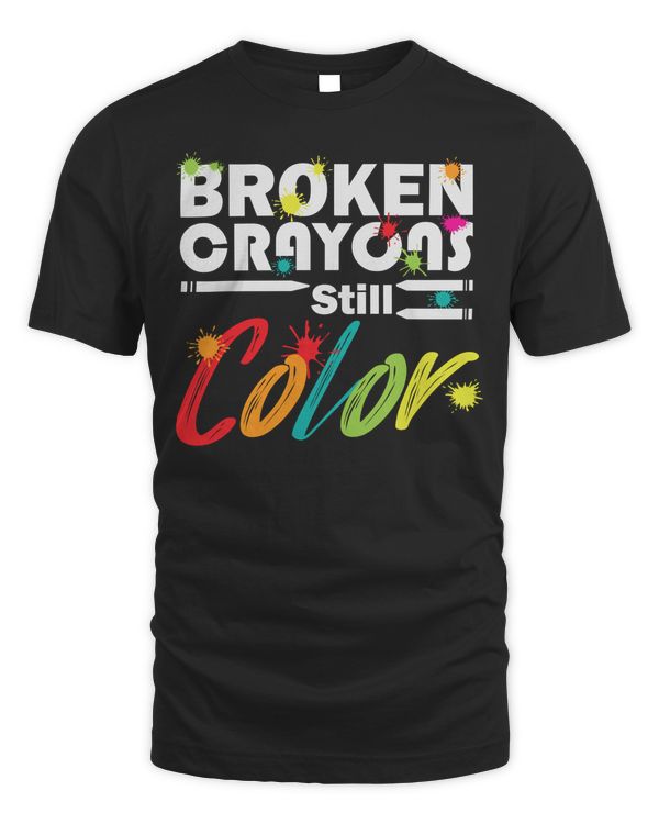 Broken crayons still color Happy pride month