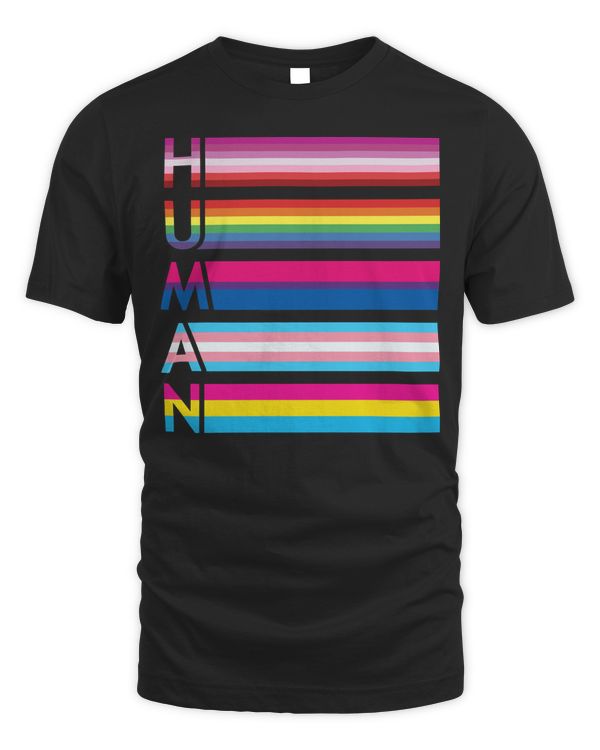Human LGBT Colorful Flag All LGBT