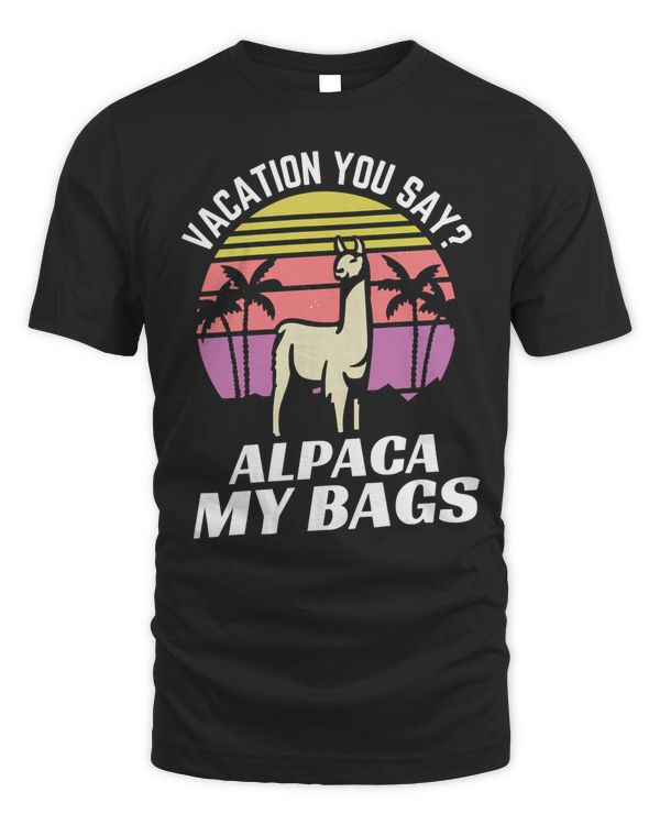 Funny Alpaca Vacation Wear T-Shirt