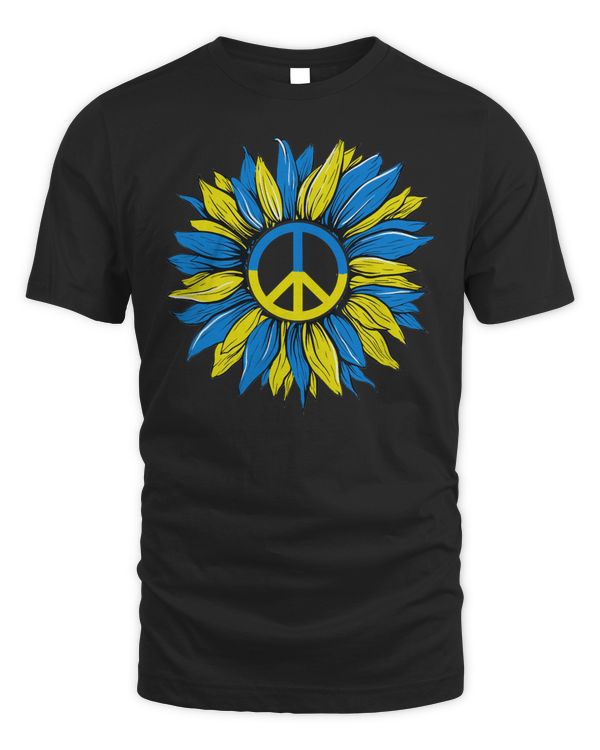 Sunflower Ukrainian Flag I Stand With Ukraine Ukraine Peace Classic T-Shirt