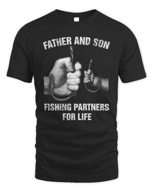 Fishing Lover T-Shirt Father and Son Fishing Partner for Life T-Shirt