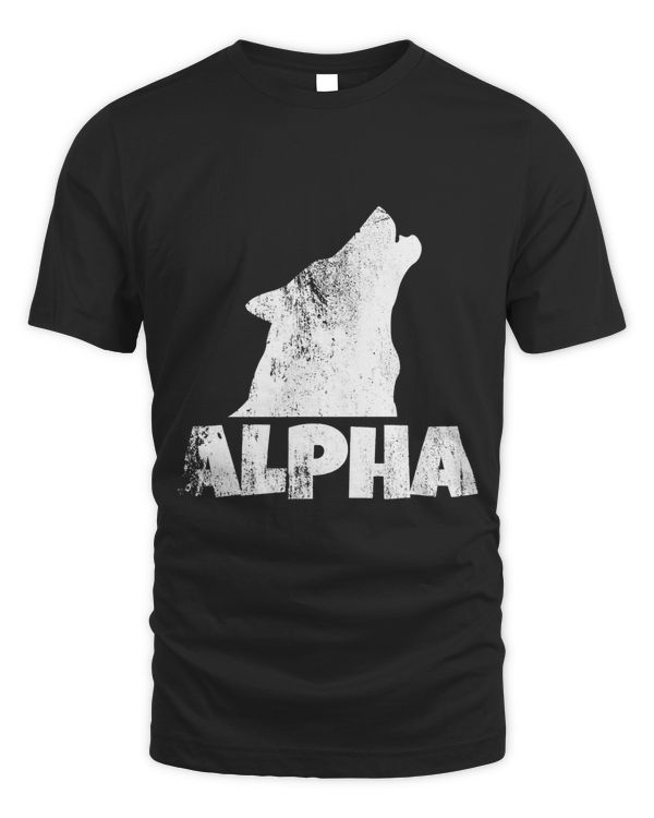 Alpha Lone Wolf T-shirt Pack Member Wildlife Howling Tee Copy