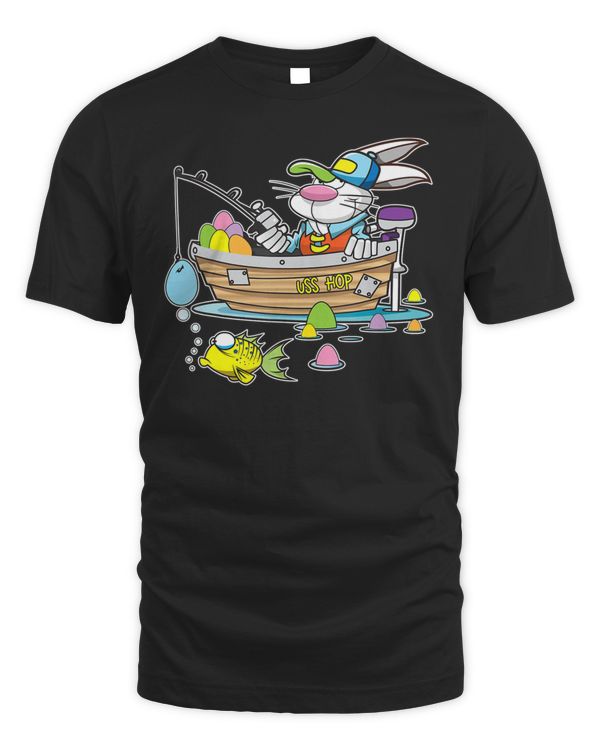 Easter For Bunny Fishing Egg Hunt T-Shirt