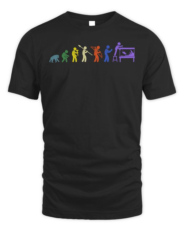 Aquarium Evolution - Fish Keeper Fishkeeping Aquascaper T-Shirt