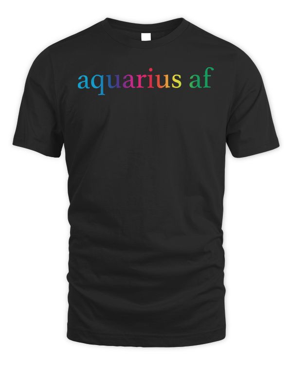 Aquarius AF Gay Rainbow Gradient LGBTQ Pride Zodiac Sign