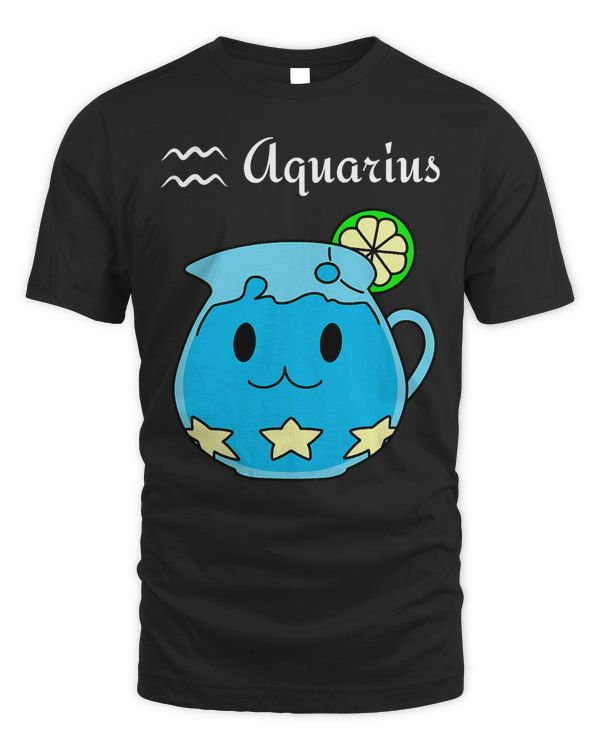Aquarius Horoscope - January February Birthday Anime Zodiac T-Shirt