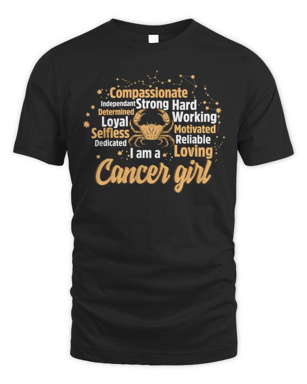 As A Cancer Girl birthday Astrology Zodiac sign women Cancer T-Shirt