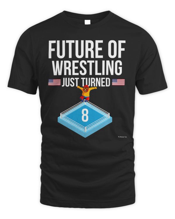 8th Birthday Wrestling T Shirt 8 Year Old Birthday Gift Tee