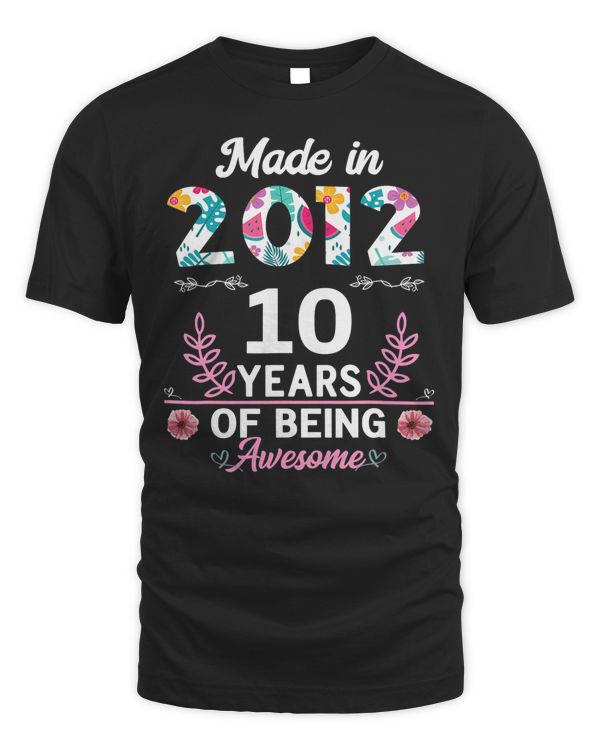 10 Years Old Gifts 10th Birthday Born in 2012 Women Girls