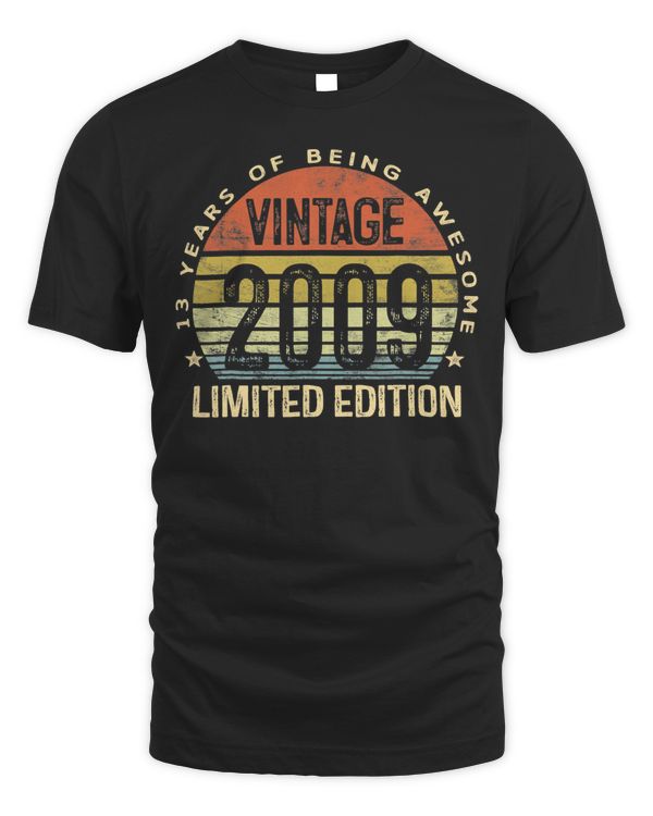 13th Birthday Vintage 2009 Limited Edition 13 Year Old Gifts