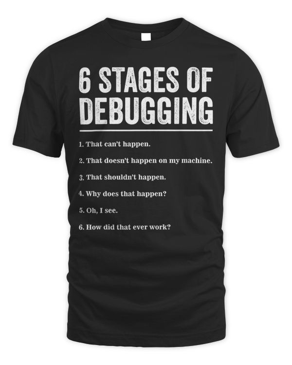 6 Stages of Debugging Bug Coding Computer Programmer