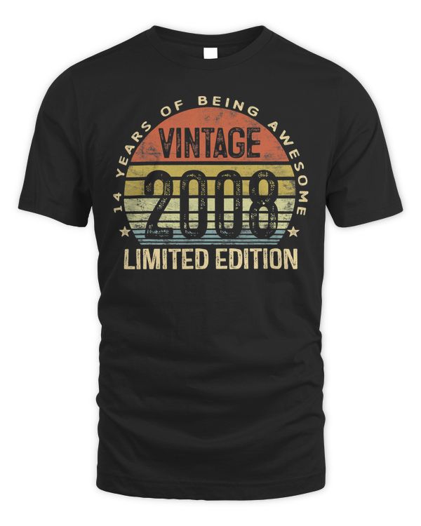 14 Year Old Gifts Vintage 2008 Limited Edition 14th Birthday