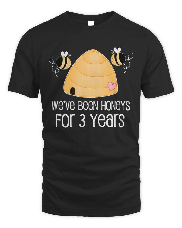 3rd Anniversary T-shirt Cute 3 Year Couples Honey Bee Tee
